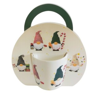 Product detail of Home Elements Porcelánový hrnek s vánočním designem Trpaslík 300 ml v dárkovm balení