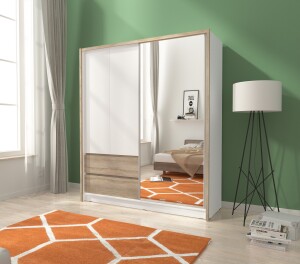 Product detail of ArtPS Šatní skříň RHEA 180 | bílá/dub sonoma