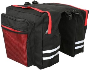 Product detail of Basic dvojbrašna zadní na nosič černo/červená