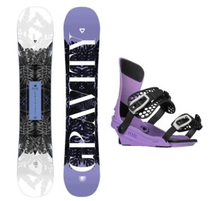 Product detail of Gravity Trinity 23/24 dámský snowboard + Gravity Fenix levander vázání + sleva 400,- na příslušenství