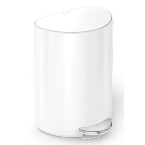 Product detail of Simplehuman Pedálový odpadkový koš 6 l, půlkulatý, bílá ocel, plast