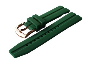Product detail of Silikonový řemínek Vostok Europe pro Almaz - zelený/bronzová spona