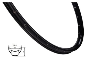 Product detail of REMERX Ráfek E-ROCKY 584x25 28děr, černý