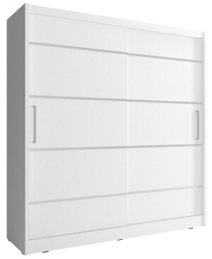 Product detail of ArtPS Šatní skříň JAMIE ALU 180 | bílá Barva: Bílá