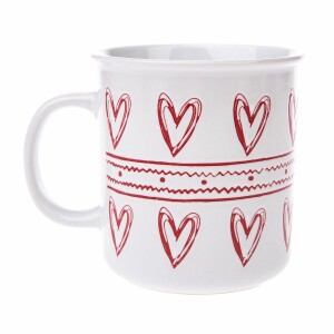 Product detail of Vánoční keramický hrnek Christmas heart II bílá, 710 ml