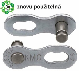 Product detail of Kmc spojka řetezu 6/7/8 speed EPT povrch, šedý, baleno po 5 kusech, cena za balení