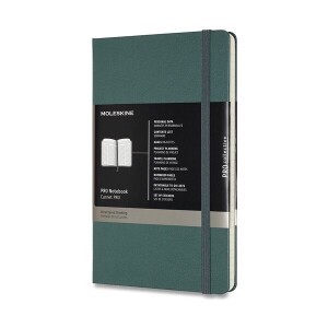 Product detail of Zápisník Moleskine Professional VÝBĚR BAREV - tvrdé desky - L, linkovaný 1331/450170 - Zápisník Moleskine Professional - tvrdé desky tm. zelený