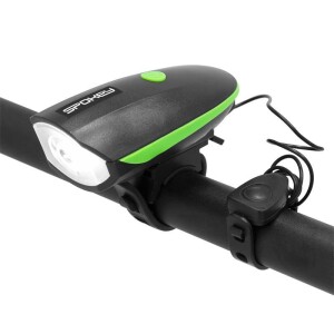 Product detail of Spokey RAINI Dobíjecí LED světlo na kolo s klaksonem