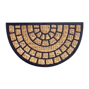 Product detail of Toro Kokosová rohožka Squares půlkruh, 40 x 70 cm