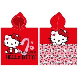 Product detail of Carbotex Dětské pončo Hello Kitty Nejroztomilejší na Světě, 55 x 110 cm