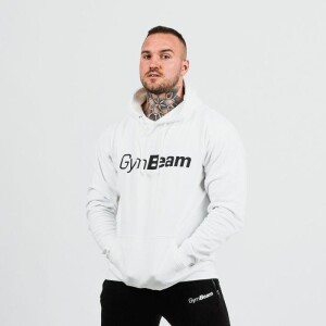 Product detail of GymBeam Mikina PRO Hoodie White
