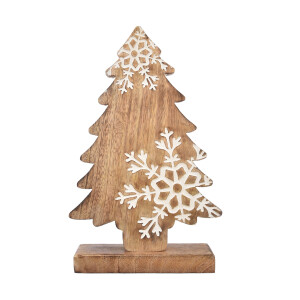 Product detail of 4Home Dekorace z mangového dřeva Snowflake Tree, 33 cm