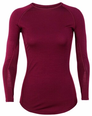 Product detail of ICEBREAKER Wmns 200 Zone LS Crewe, Cherry