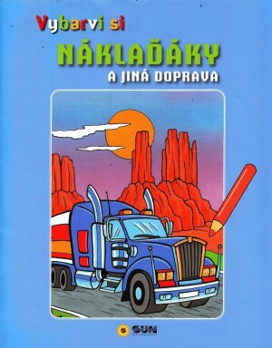 Product detail of Vybarvi si - Náklaďáky a jiná doprava (modré)