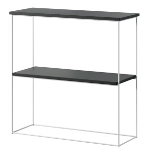 Product detail of ArtAdrk Příruční stolek TONI | bílé nohy Barva: Černá