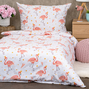 Product detail of 4Home Dětské bavlněné povlečení Flamingo, 140 x 200 cm, 70 x 90 cm