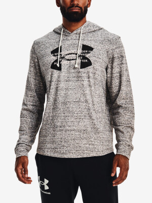 Product detail of Pánská mikina Under Armour  Rival Terry Logo Hoodie-WHT L