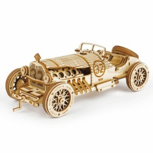 Product detail of RoboTime dřevěné 3D puzzle Závodní auto