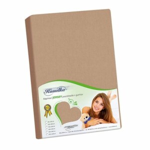 Product detail of Bellatex Prostěradlo jersey na vysokou matraci Kamilka kávová, 90 x 200 cm