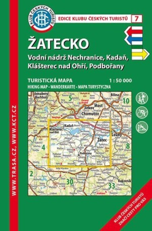 Product detail of Žatecko /KČT 7 1:50T Turistická mapa