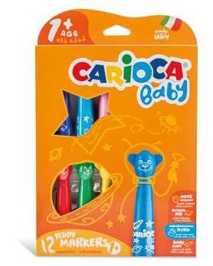 Product detail of CARIOCA dětské fixy Baby Teddy 12 ks