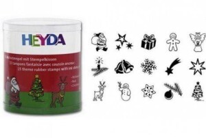 Product detail of HEYDA Dřevěná razítka - vánoce 15 ks