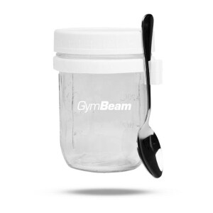 Product detail of GymBeam Snídaňová sklenice White 350 ml