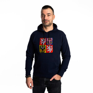 Product detail of Pánská mikina Kappa  Logo Nathan Statní Znak Nášivka Navy L