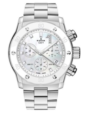 Product detail of EDOX CO-1 Chronolady Quartz Chronograph 10255-3BM-NADN