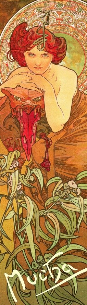 Product detail of Záložka Alfons Mucha – Smaragd