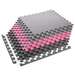 Product detail of ONE FITNESS Ochranná puzzle podložka MP10 růžovo-šedá