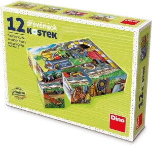 Product detail of Mašinka - Dřevěné kostky 12 ks