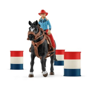 Product detail of Schleich 42576 Kovbojský závod kolem barelů