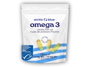 Product detail of Arctic blue Omega 3 30 kapslí (550mg DHA, 275mg EPA Vitamin D 400IU) původ Aljaška
