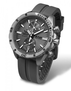 Product detail of Vostok Europe Almaz Titanium Line 6S11/320H264 - Šedý silikonový řemínek