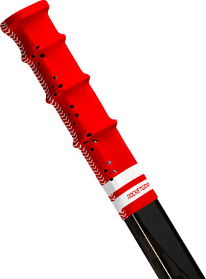 Product detail of Koncovka na hokejku RocketGrip  Hole Color Grip Red/White