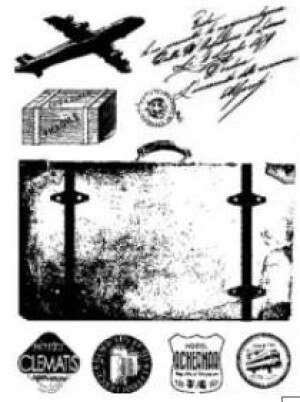 Product detail of Gelová razítka - Cestování - letadlo, kufr