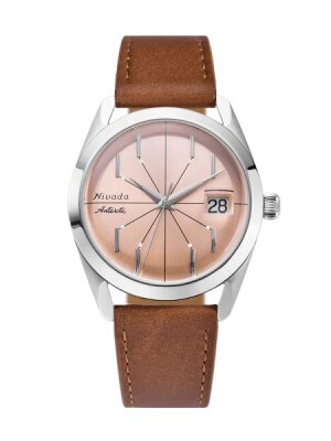 Product detail of Nivada Grenchen Antarctic Salmon Spider - Brown Leather