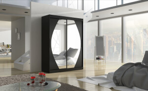 Product detail of ArtAdrk Šatní skříň ALEN | 150 cm Barva: Černá