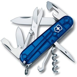 Product detail of Nůž Victorinox Climber Blue Transparent