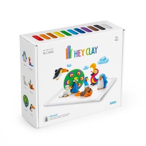 Product detail of Hey Clay Kreativní modelovací sada - Ptáci (18 ks modelíny)