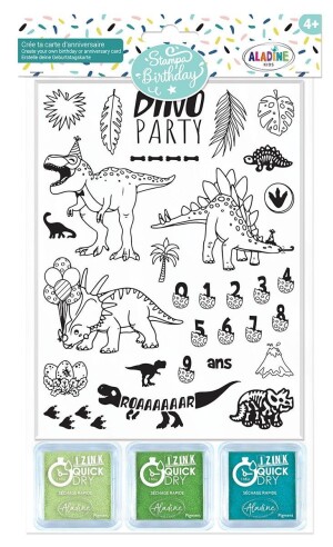 Product detail of Razítka Aladine Stampo Birthday - dinosauři