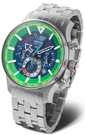 Product detail of Vostok Europe Expedition North Pole Solar Power Chronograph VR42-595A733B - Náhradní modrý silikonový řemínek