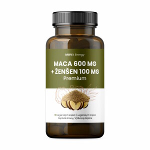 Product detail of MOVit Maca 600 mg + Ženšen 100 mg Premium 90 kapslí