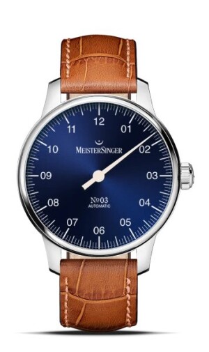 Product detail of MeisterSinger N°03 38mm BM9908 - Světle hnědý kožený řemínek