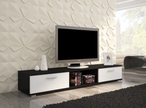 Product detail of ArtAdrk TV stolek SELLA Barva: černá/bílý mat