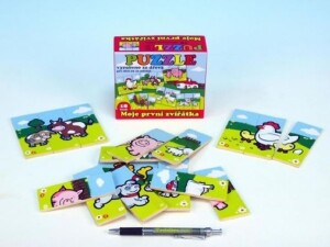 Product detail of Moje první zvířátka - Puzzle dřevěné 18