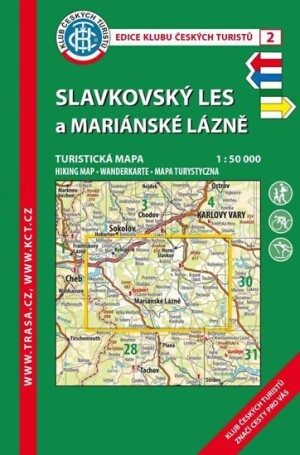 Product detail of KČT 2 Slavkovský les a Mariánské Lázně 1:50 000/turistická mapa, 9.  vydání