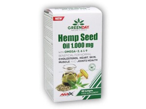 Product detail of Amix GreenDay ProVEGAN Hemp Seed Oil 1000mg 90 cps
