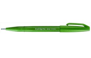 Product detail of Popisovač Pentel Brush Sign Pen - olivově zelený
